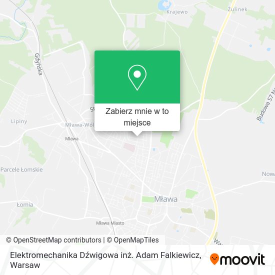 Mapa Elektromechanika Dźwigowa inż. Adam Falkiewicz