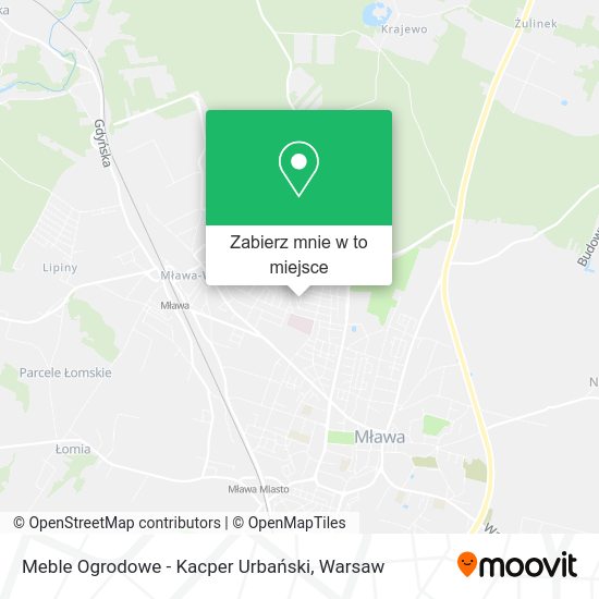 Mapa Meble Ogrodowe - Kacper Urbański