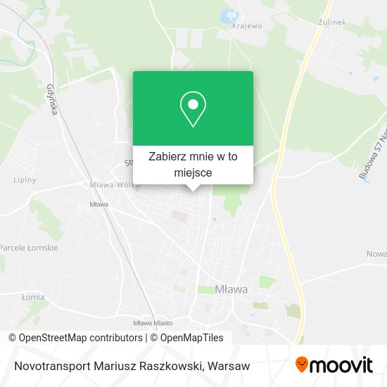 Mapa Novotransport Mariusz Raszkowski