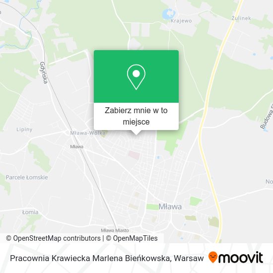 Mapa Pracownia Krawiecka Marlena Bieńkowska