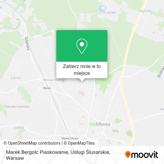 Mapa Marek Bergolc Piaskowanie, Usługi Ślusarskie