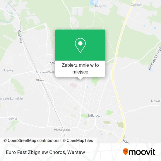 Mapa Euro Fast Zbigniew Choroś