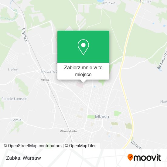 Mapa Zabka