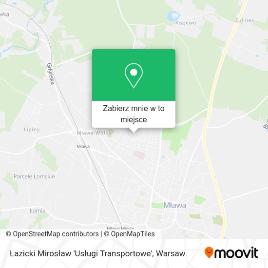 Mapa Łazicki Mirosław 'Usługi Transportowe'