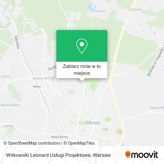 Mapa Witkowski Leonard Usługi Projektowe