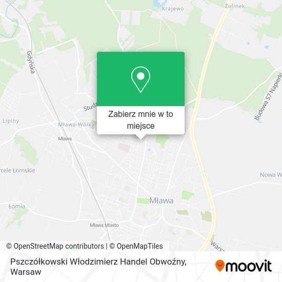 Mapa Pszczółkowski Włodzimierz Handel Obwoźny