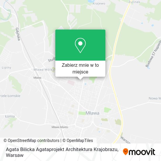 Mapa Agata Bilicka Agataprojekt Architektura Krajobrazu