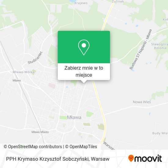 Mapa PPH Krymaso Krzysztof Sobczyński