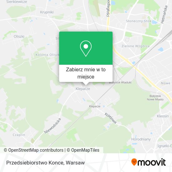 Mapa Przedsiebiorstwo Konce