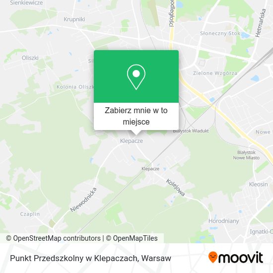 Mapa Punkt Przedszkolny w Klepaczach