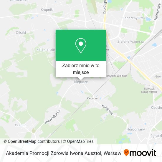 Mapa Akademia Promocji Zdrowia Iwona Ausztol