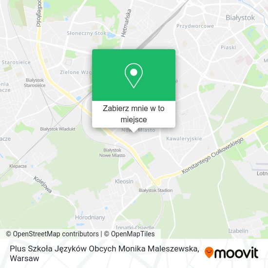 Mapa Plus Szkoła Języków Obcych Monika Maleszewska