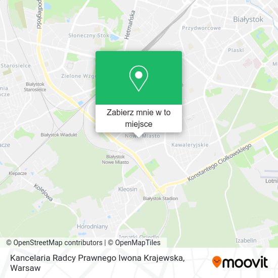 Mapa Kancelaria Radcy Prawnego Iwona Krajewska