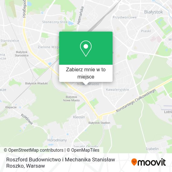 Mapa Roszford Budownictwo i Mechanika Stanisław Roszko