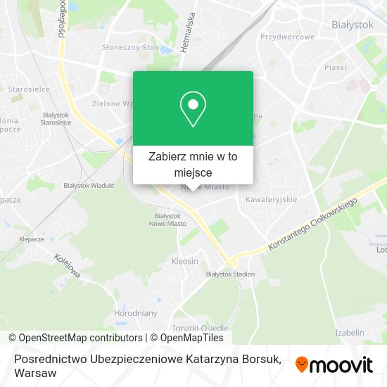 Mapa Posrednictwo Ubezpieczeniowe Katarzyna Borsuk