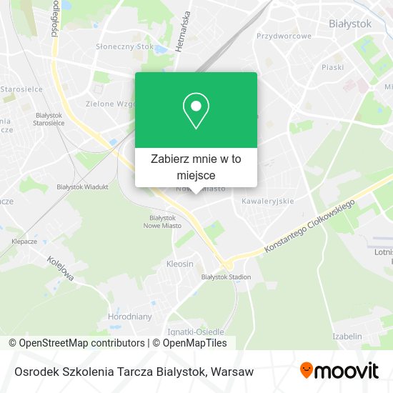 Mapa Osrodek Szkolenia Tarcza Bialystok