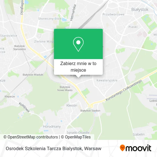 Mapa Osrodek Szkolenia Tarcza Bialystok