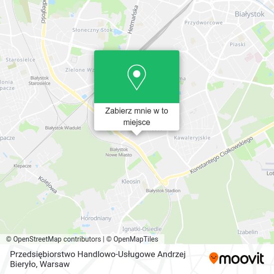 Mapa Przedsiębiorstwo Handlowo-Usługowe Andrzej Bieryło