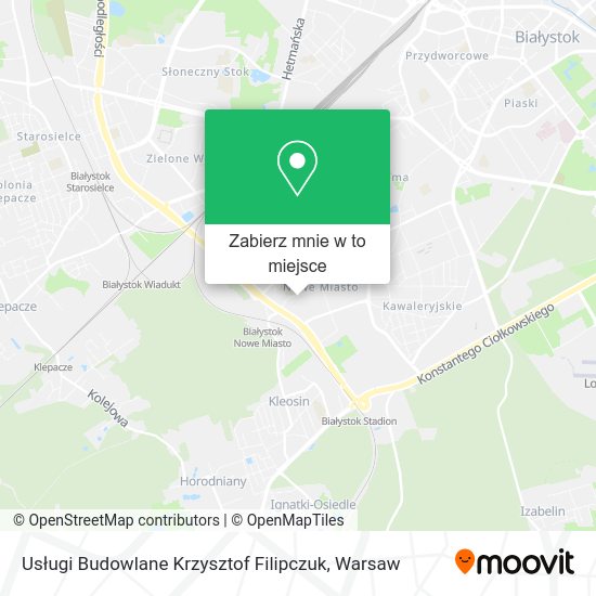 Mapa Usługi Budowlane Krzysztof Filipczuk