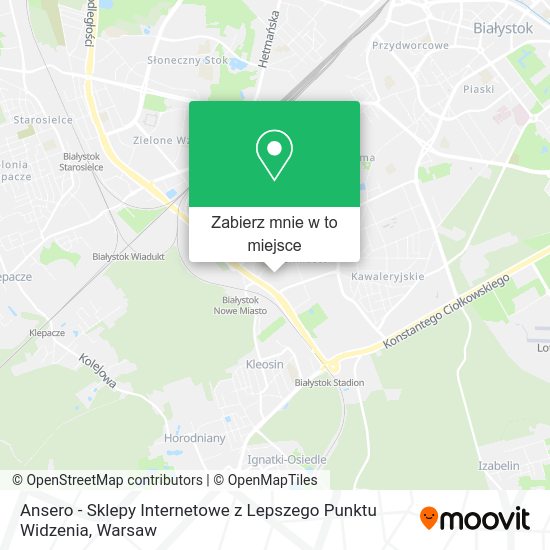 Mapa Ansero - Sklepy Internetowe z Lepszego Punktu Widzenia