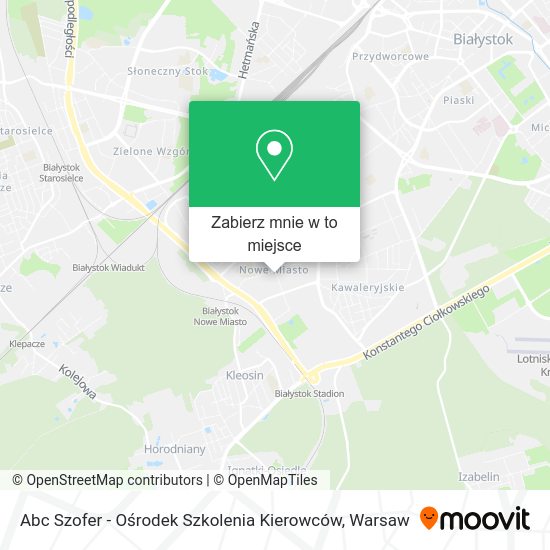 Mapa Abc Szofer - Ośrodek Szkolenia Kierowców