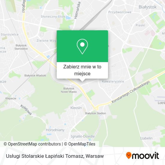 Mapa Usługi Stolarskie Łapiński Tomasz