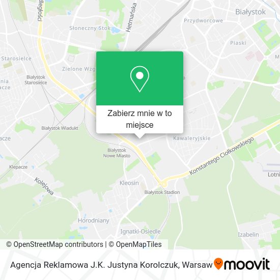 Mapa Agencja Reklamowa J.K. Justyna Korolczuk