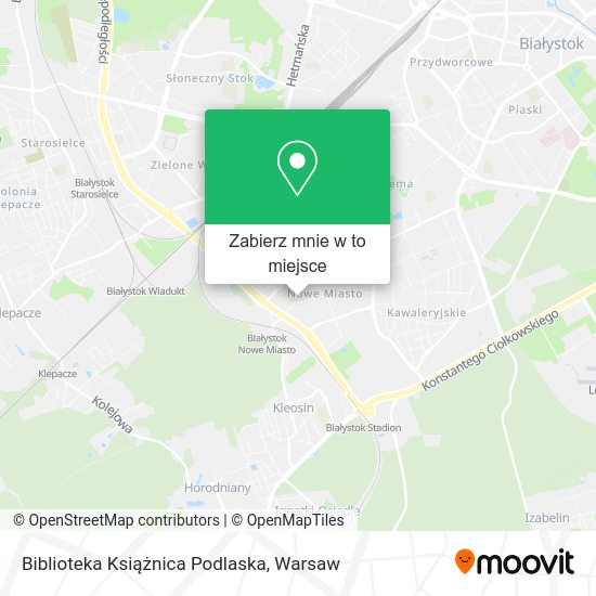 Mapa Biblioteka Książnica Podlaska