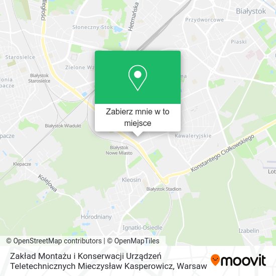 Mapa Zakład Montażu i Konserwacji Urządzeń Teletechnicznych Mieczysław Kasperowicz