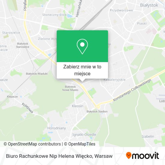 Mapa Biuro Rachunkowe Nip Helena Więcko