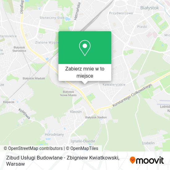 Mapa Zibud Usługi Budowlane - Zbigniew Kwiatkowski