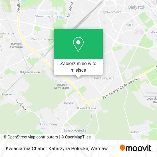 Mapa Kwiaciarnia Chaber Katarzyna Polecka