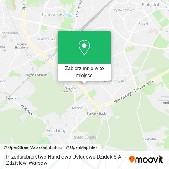 Mapa Przedsiebiorstwo Handlowo Uslugowe Dzidek S A Zdzislaw