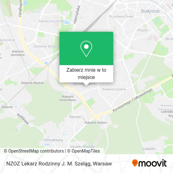 Mapa NZOZ Lekarz Rodzinny J. M. Szeląg