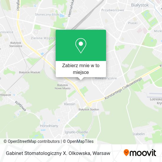 Mapa Gabinet Stomatologiczny X. Olkowska