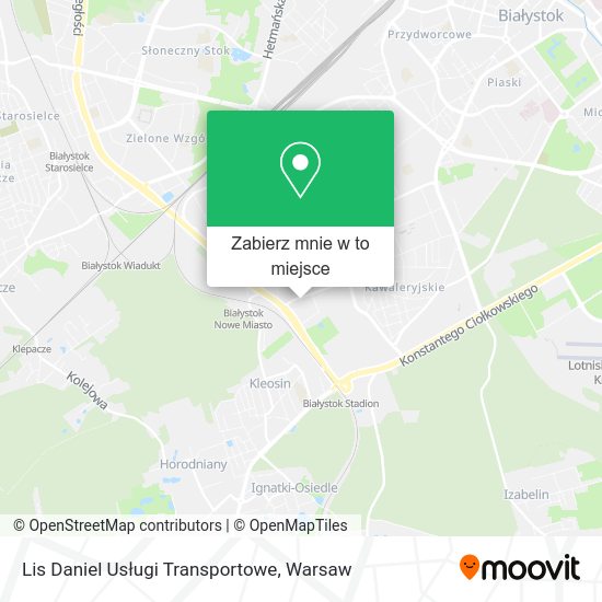 Mapa Lis Daniel Usługi Transportowe