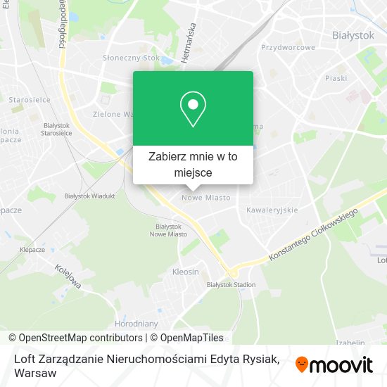 Mapa Loft Zarządzanie Nieruchomościami Edyta Rysiak