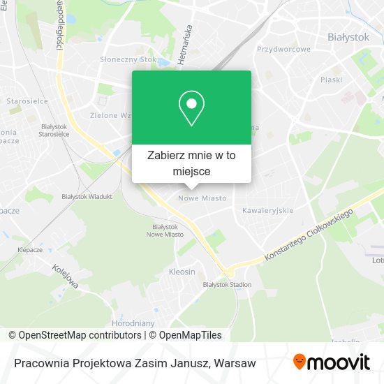 Mapa Pracownia Projektowa Zasim Janusz