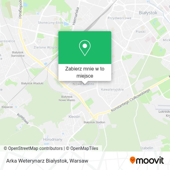 Mapa Arka Weterynarz Białystok