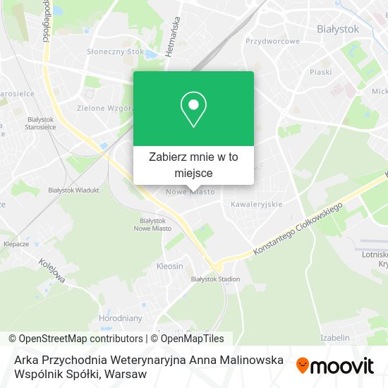 Mapa Arka Przychodnia Weterynaryjna Anna Malinowska Wspólnik Spółki