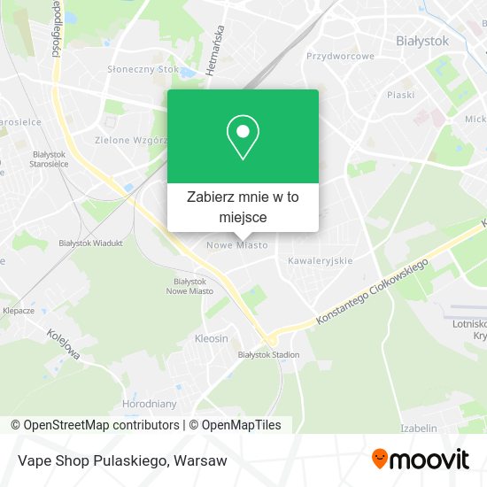 Mapa Vape Shop Pulaskiego