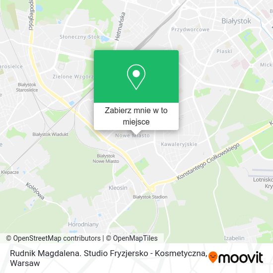 Mapa Rudnik Magdalena. Studio Fryzjersko - Kosmetyczna