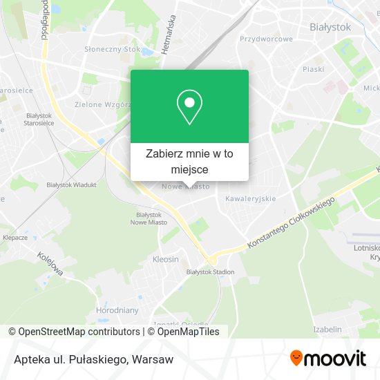 Mapa Apteka ul. Pułaskiego