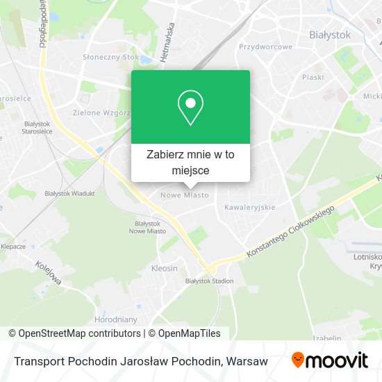 Mapa Transport Pochodin Jarosław Pochodin