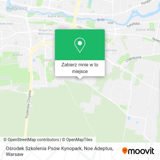 Mapa Ośrodek Szkolenia Psów Kynopark, Noe Adeptus