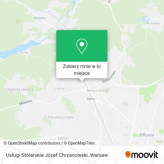 Mapa Usługi Stolarskie Józef Chrzanowski