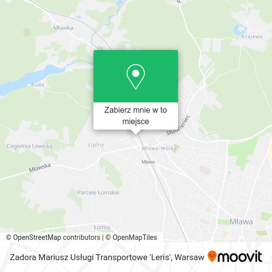 Mapa Zadora Mariusz Usługi Transportowe 'Leris'