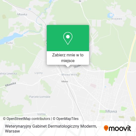 Mapa Weterynaryjny Gabinet Dermatologiczny Moderm