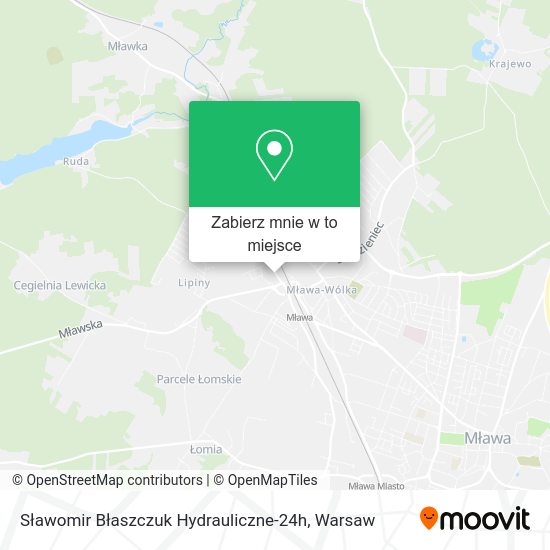 Mapa Sławomir Błaszczuk Hydrauliczne-24h