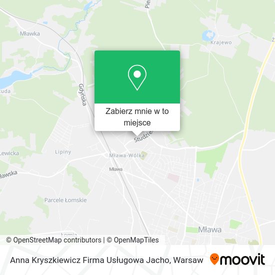 Mapa Anna Kryszkiewicz Firma Usługowa Jacho